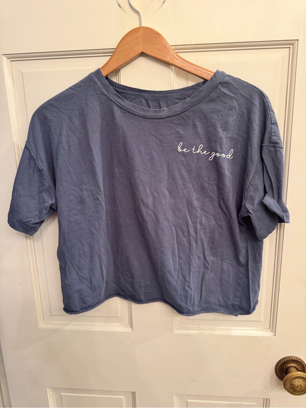 Be The Good Blue Cropped Tee